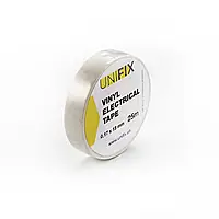 Стрічка ізоляційна Unifix — 18 x 0,17 мм x 25 м біла