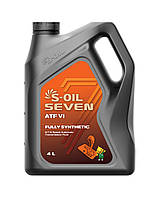 S-OIL SEVEN ATF VI трансмиссионное синтетическое, 4л