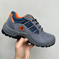 Кросівки чоловічі захисні з металевим підноском, ударостійкі робоче спецвзуття захисне демісезонне
