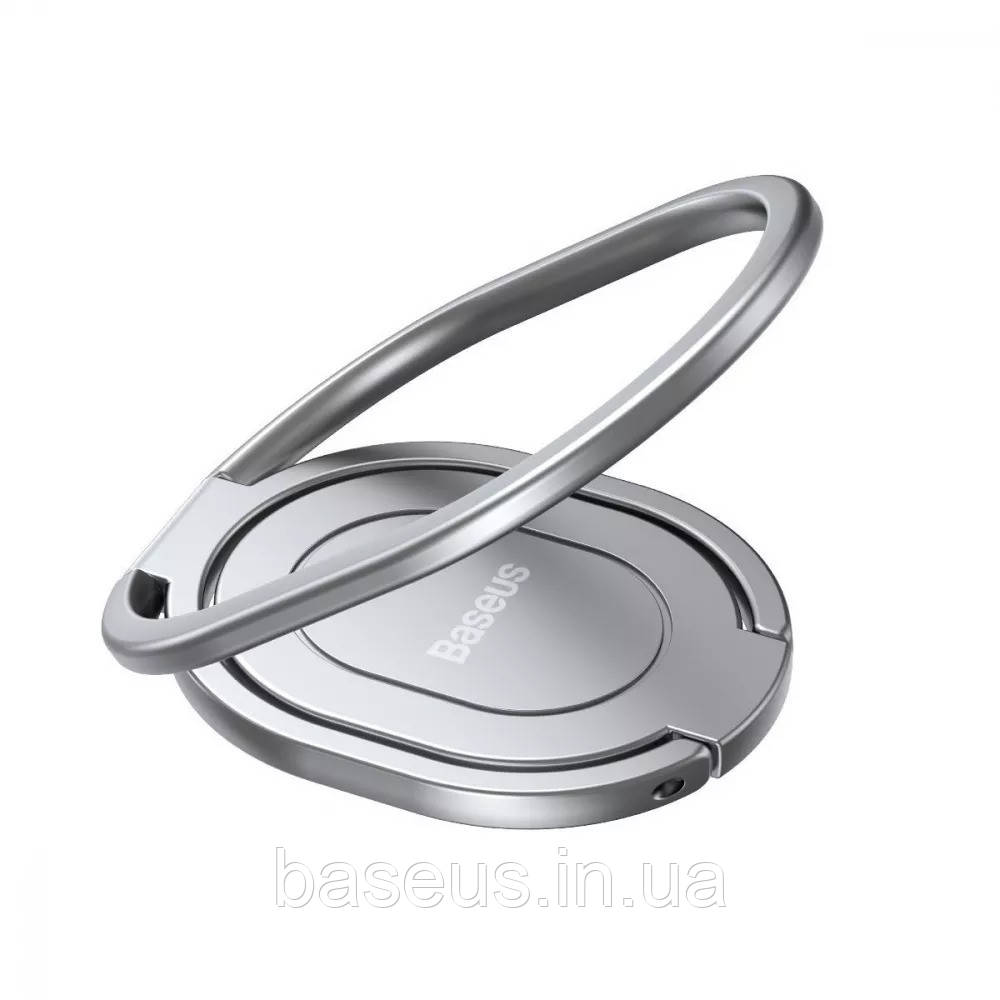 Тримач для телефону Baseus Rails Phone Ring Stand/Holder grey, фото 1