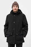Зимова чоловіча парка Finn Flare FWB21071-200 Down Fill чорна 2XL, фото 2