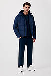 Короткий чоловічий пуховик Finn Flare FAB21084-101 синій 2XL, фото 3