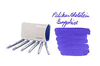 Картриджи чернильные удлиненные Pelikan Edelstein Sapphire (6 шт) в металлич. пенале, цвет синий, 339630