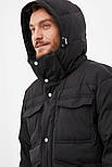 Зимовий чоловічий пуховик Finn Flare FWB21006-200 чорний XL, фото 5