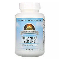 Аминокислота Source Naturals Serene Science Theanine Serene, 30 таблеток