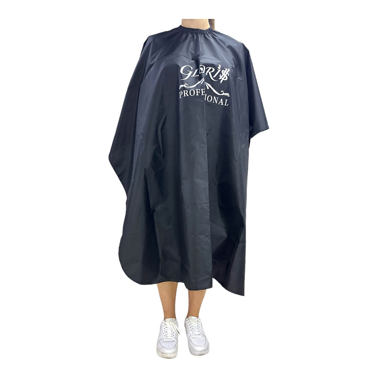 Пеньюар накидка для перукаря Gloris, чорний