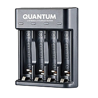 Зарядний пристрій для акумуляторів Quantum QM-BC3040 (Lithium, 1.5V AA/AAA, 4-slot) USB)