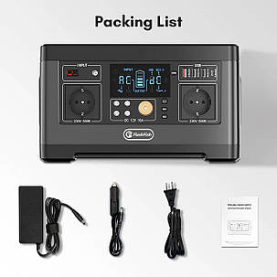 Зарядна станція портативна FlashFish P63 500W 520Wh 140400 mAh, фото 3