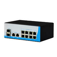 POE комутатор 10-ти портовий индустр. HongRui HR400-822GTS, фото 3