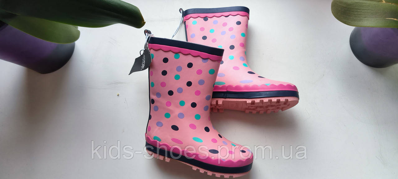 Дитячі гумові чобітки George 24/7 для дівчинки горох - фото 1 - id-p1921753105