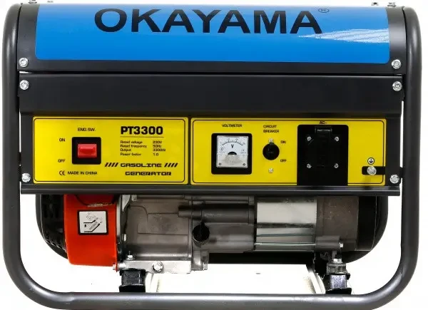 Генератор бензиновий 2.8 кВт ручний запуск Okayama PT-3300 Медапаратура