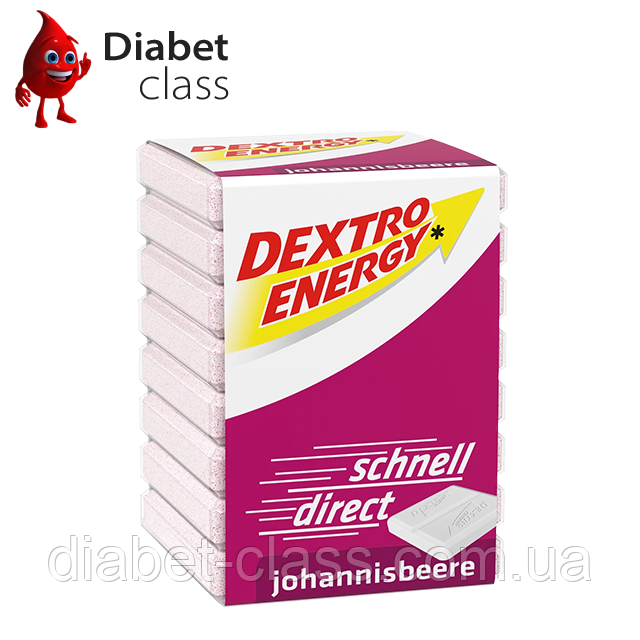 Dextro Energy Johannisbeere — швидка глюкоза зі смаком і ароматом смородини, фото 1