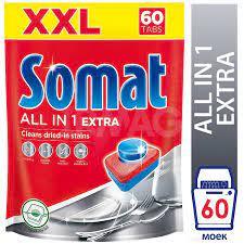 Таблетки для миття посуду в посудомийній машині Somat All in one Все в одному 60 таблеток