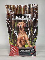Lecker Леккер полноценный сухой корм для взрослых собак 10кг