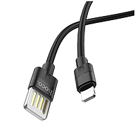 Кабель USB HOCO Outstanding Lightning 2.4A 1.2м Black (U55)