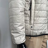 Куртка демісезонна чоловіча стьогана капюшон 48 світла, фото 4