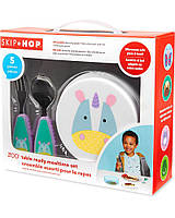 Подарочный набор посуды Skip Hop Zoo Table Ready Mealtime Set, Unicorn! США!