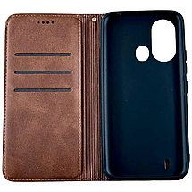 Чохол книжка Amsterdam для ZTE Blade L220 коричневий, фото 4