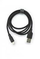 Usb-cable Type-C 4you Dnister black (3A, Silicon Perfect)