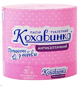 Туалетний папір Кохавинка Антисептичний рожева 8 шт.