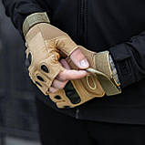 Штурмові тактичні безпалі рукавиці із захистом✅, фото 5