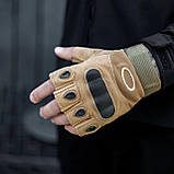 Штурмові тактичні безпалі рукавиці із захистом✅, фото 6
