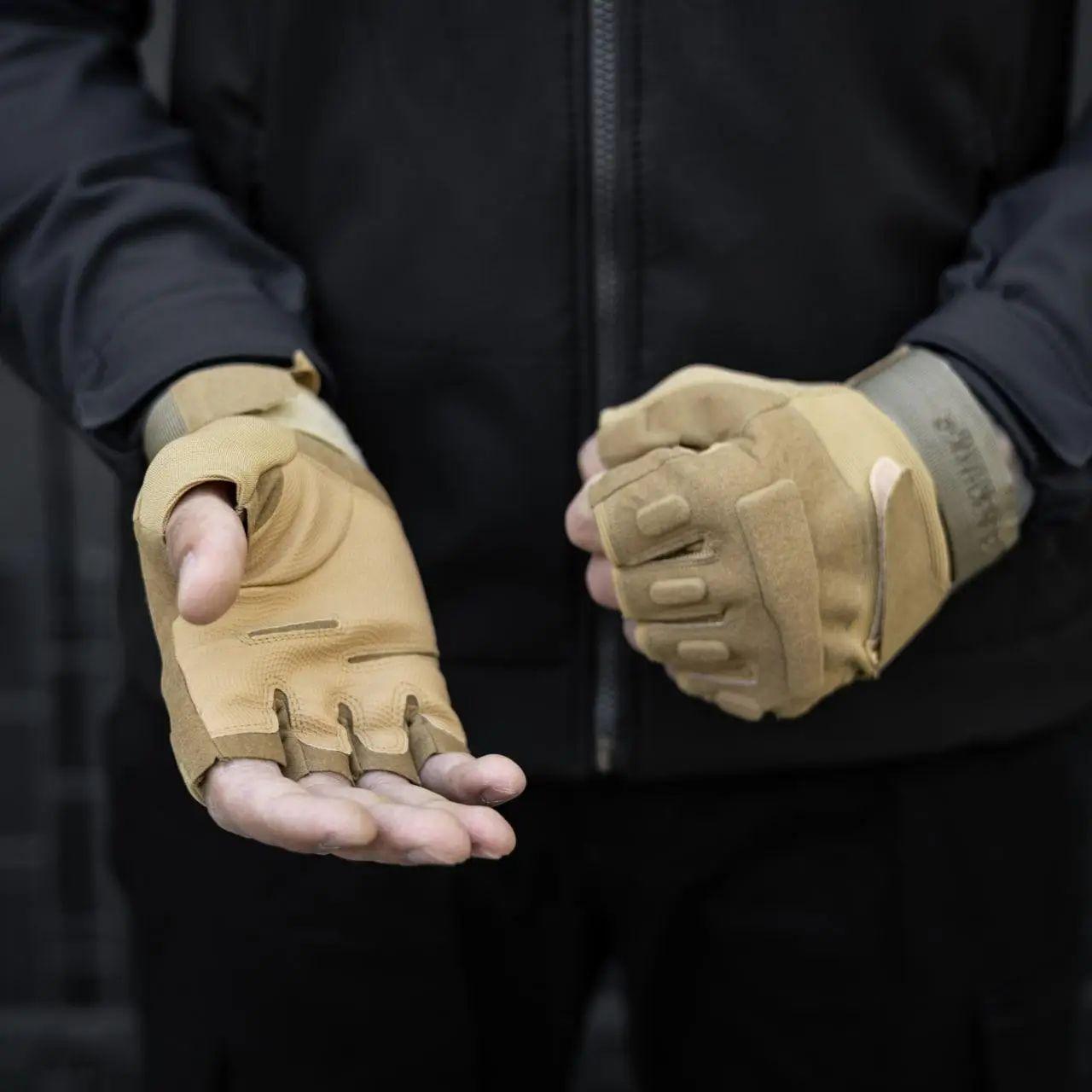 Штурмові тактичні безпалі рукавиці