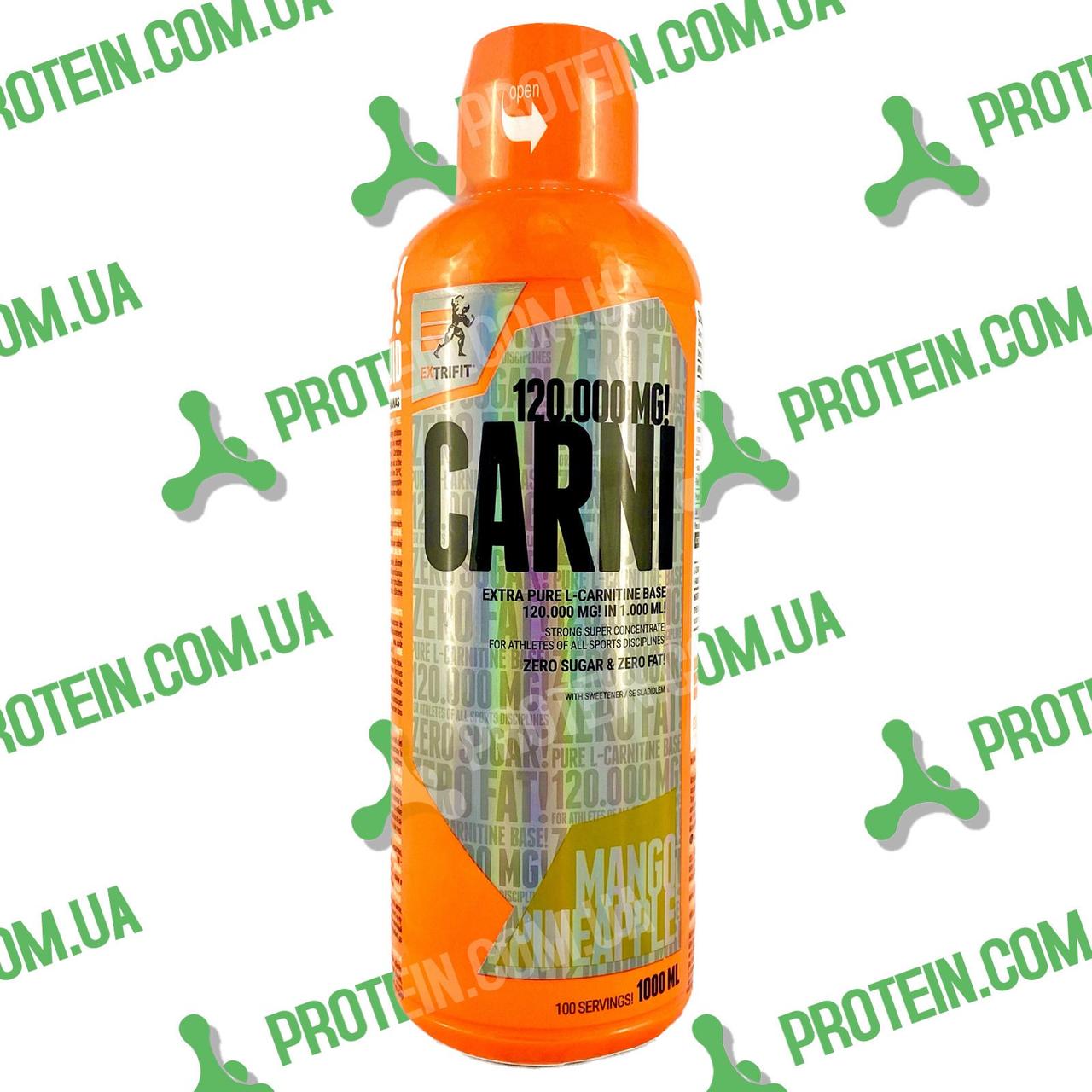 Л-Карнітин Extrifit Carni 120 000 Liquid 1000 мл Mango Pineapple Манго Ананас