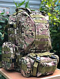 Військово-тактичний рюкзак з додатковими підсумками 4в1✅, фото 9