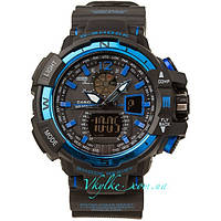 Спортивні годинник Casio G-Shock GW-A1100 чорно-сині