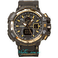 Спортивные часы Casio G-Shock GW-A1100 черно-золотые