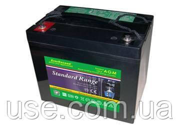 Акумулятор 12V 45 Ah, А*год, ач, 12 V, вольт, Volt, тяговий, AGM, EverExceed