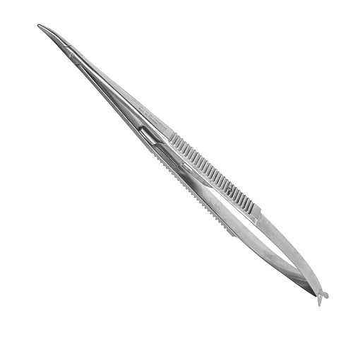 Голкотримач Castroviejo, 18 см, зігнутий, J-24-287