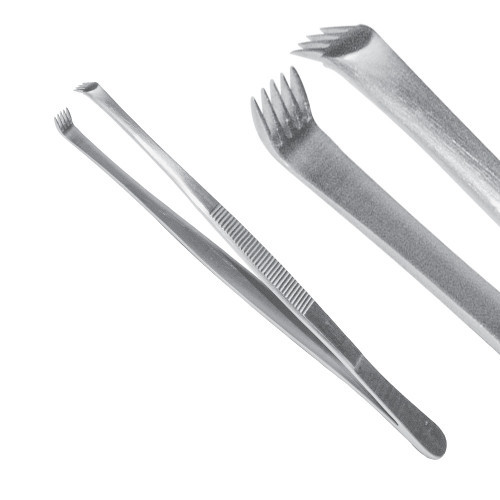 Пінцет хірургічний Lerche, зубці 5:6, 15 см, J-16-110, фото 1