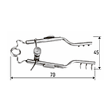 Повікотримач з гвинтовим фіксатором Mueller, 7 см, J-50-130, фото 2