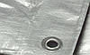 Тент полог тарпауліновий водовідштовхувальний з люверсами 8х10 кв.м накриття для сіна зерна від дощу снігу 150 г/м2, фото 2