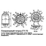 Радіолампа електровакуумна тетрод ГУ-72, фото 2