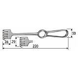 Ретрактор гострий 22 cм, шести-зубий, J-19-149, фото 2