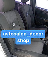 Модельні автомобільні чохли RENAULT LODGY (2017-2018) (7 місць) столики + перед підлокітник