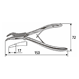 Кусачки кісткові Blumenthal 15 см, загнуті (45 °), JO-21-876, фото 2