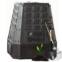 Компостер садовый 630 л Prosperplast Evogreen черный | компостеры для дачи | контейнер для компоста