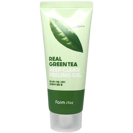 Глибоко очищувальний пілінг-гель для обличчя FarmStay Green Tea Deep Clear Peeling Gel 100ml, фото 2