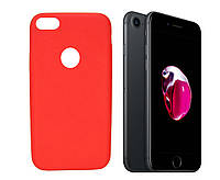 Противоударный чехол для Apple iPhone 7 / 8 / SE 2020 silicone case black spigen оригинальное качество Красный