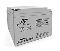 Аккумуляторная батарея AGM RITAR RT12280, Gray Case, 12V 28Ah ( 166 х178 х125 ) Q2