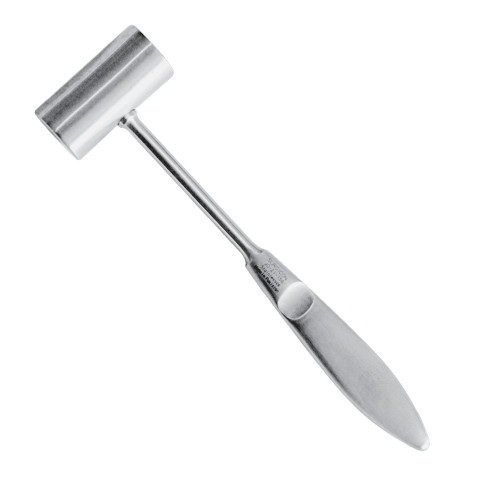 Молоток для щелепи Bone Mallet 16,5 см, діаметр 20 мм з циліндричним обушком і анатомічною ручкою, JO-21-156, фото 1