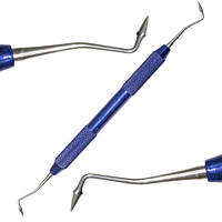 Штопфер двусторонний с конусообразными головками и синей ручкой из набора для моделирования ТОМАС, SD-2152-3A