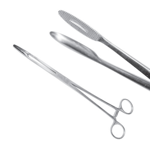 Затискач для ватних тампонів Gross-Maier прямий 20 cм (корнцанг),  J-18-038, фото 1