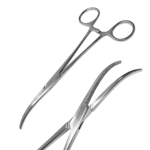 Затискач судинний вигнутий, Rochester Pean, 18 см, J-17-111, фото 1