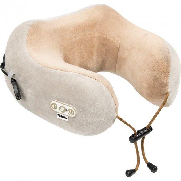 Масажна подушка Gelius Smart Pillow Massager GP-PM001 на акумуляторі | Дорожній масажний підголівник