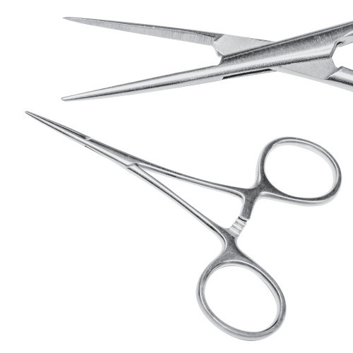 Затискач судинний (екстра тонкий) Mosquito, прямий, 10 см,  J-17-351, фото 1